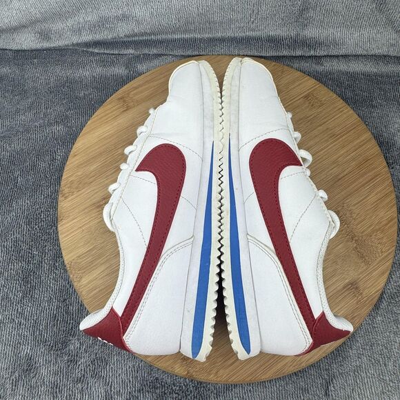 Nike Cortez Shoes Youth Size 6 White Red Classic Low Top Sneakers 904764-103 - Picture 7 of 11